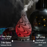 Cello Ultrasonic Diffuser Art Glass - Galaxy Swirls
