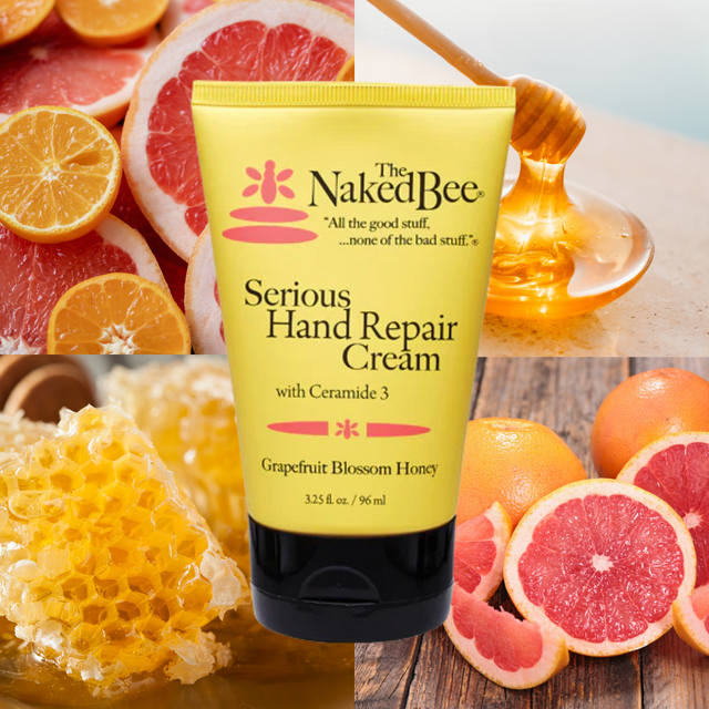 The Naked Bee Grapefruit Blossom Honey Hand Repair Cream 3.25oz