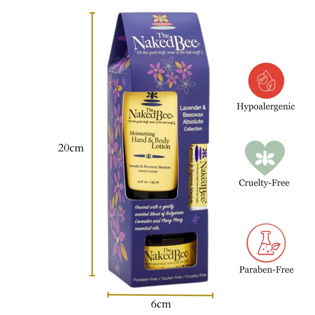 The Naked Bee Lavender & Beeswax Gift Collection