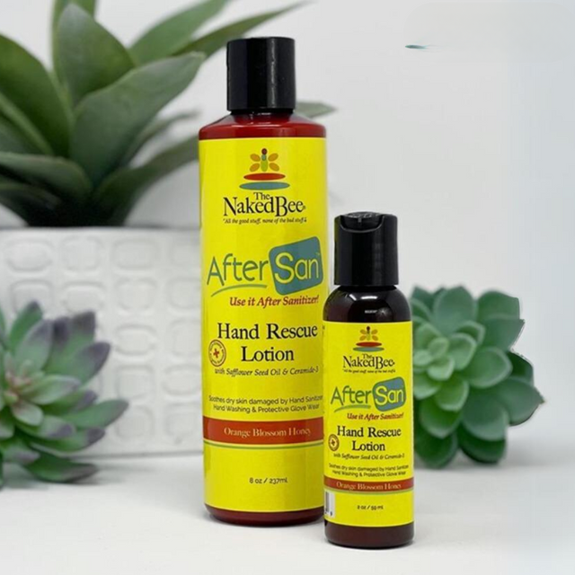 The Naked Bee Orange Blossom Honey After San Hand Rescue 8oz