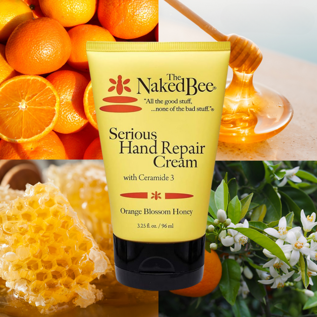 The Naked Bee Orange Blossom Honey Hand Repair Cream 3.25oz