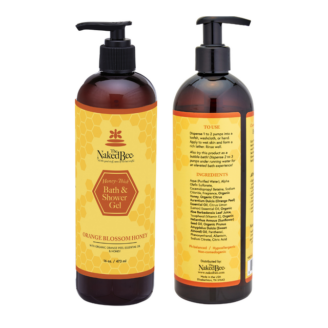 The Naked Bee Orange Blossom Honey Bath & Shower Gel 473ml