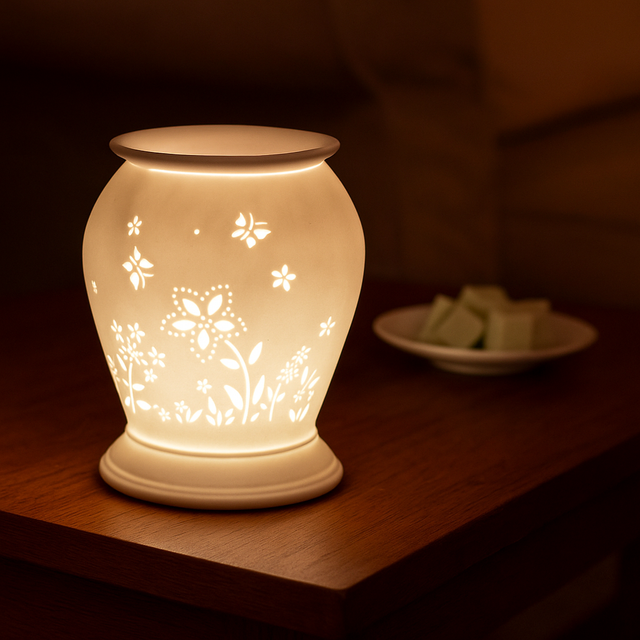 Cello Electric Wax Burner Porcelain Barrel - Flower