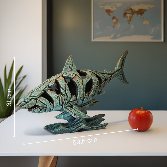 Edge Sculpture - Shark Virdi-Gris