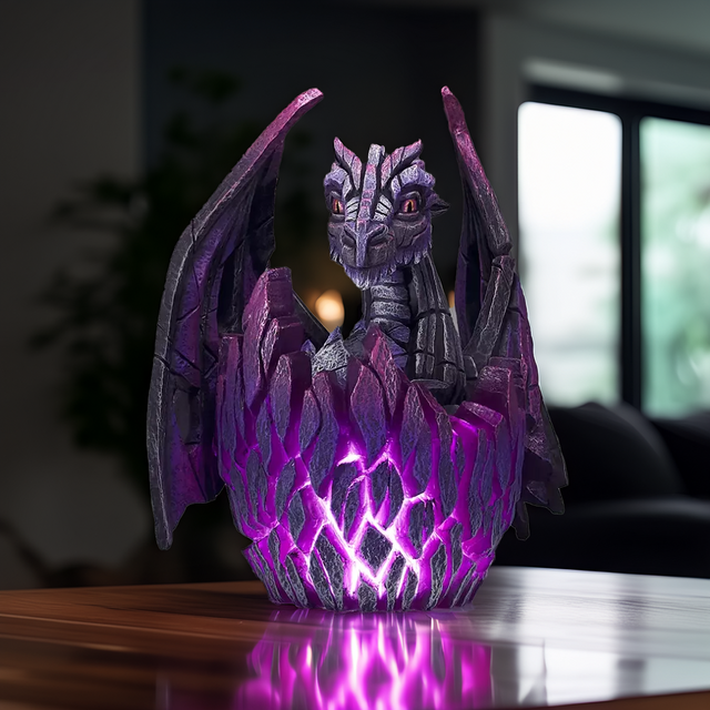 Edge Sculpture - Black Dragon Egg
