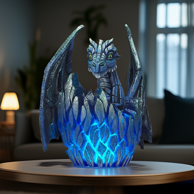 Edge Sculpture - Blue Dragon Egg