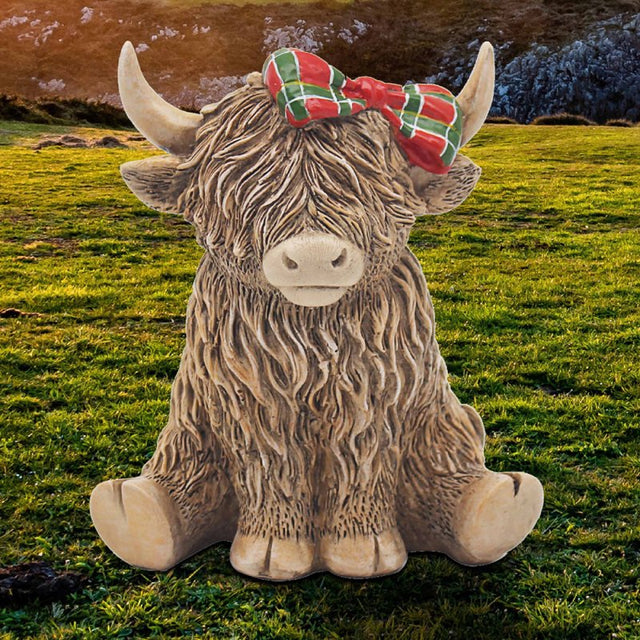 Lesser & Pavey - Highland Cow Tartan Bow