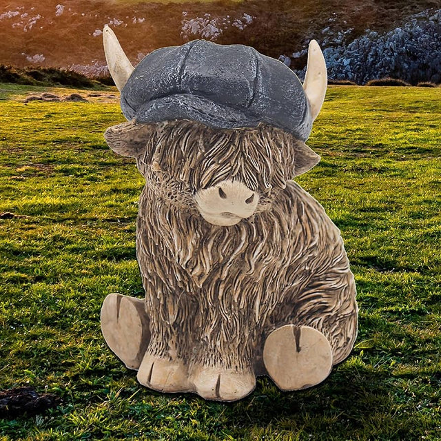 Lesser & Pavey - Highland Cow Flat Cap