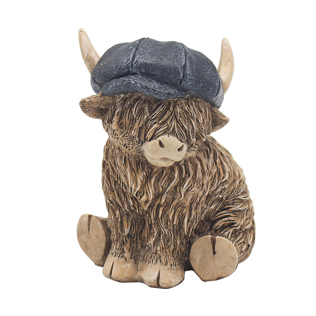 Lesser & Pavey - Highland Cow Flat Cap
