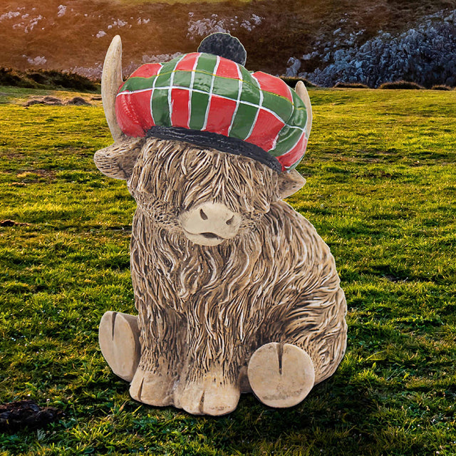 Lesser & Pavey - Highland Cow Tartan Hat