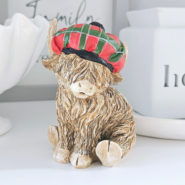 Lesser & Pavey - Highland Cow Tartan Hat