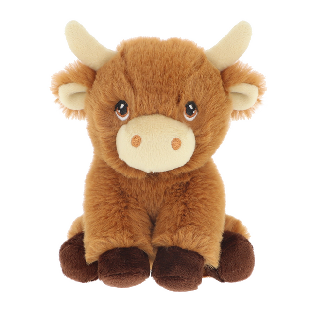 12cm Keeleco Mini Collectable Shaggy Cow