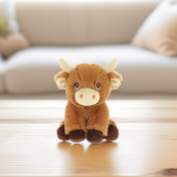 12cm Keeleco Mini Collectable Shaggy Cow