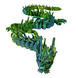 3D Printed Large Chinese Dragon - Yellow, Blue & Green