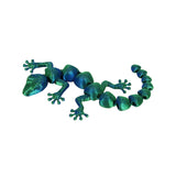 3D Printed Mini Gecko - Blue & Green