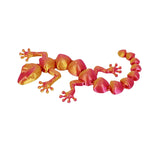 3D Printed Mini Gecko - Red & Gold