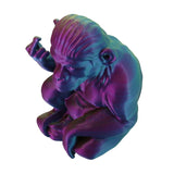 3D Printed Monkey - Purple, Blue & Green