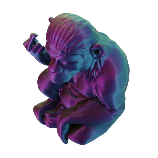3D Printed Monkey - Purple, Blue & Green