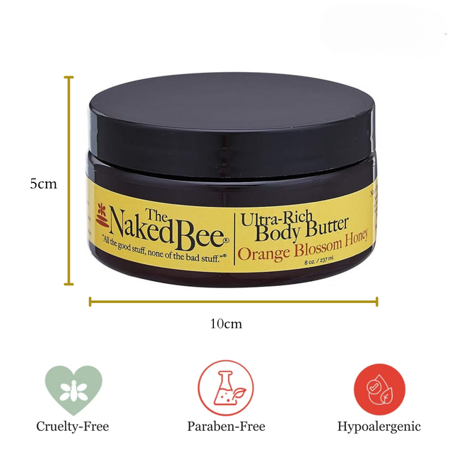 The Naked Bee Orange Blossom Honey Ultra-Rich Body Butter 8oz