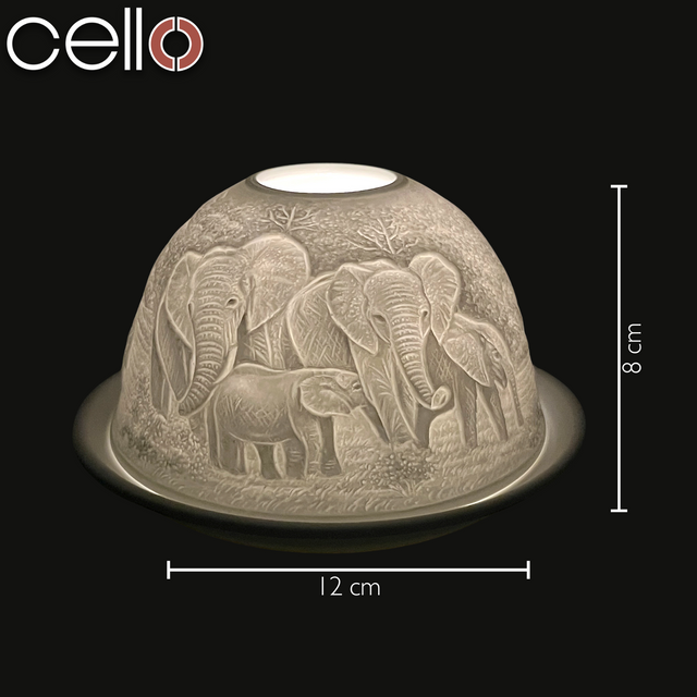 Cello Tealight Dome - Elephant Family