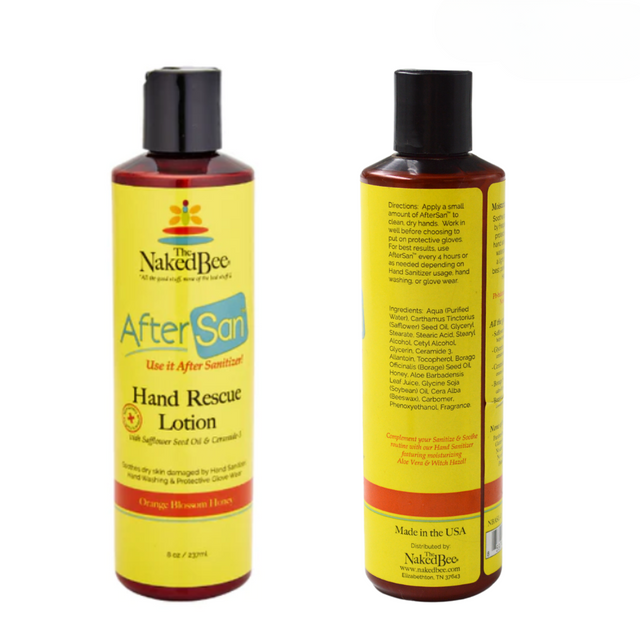 The Naked Bee Orange Blossom Honey After San Hand Rescue 8oz