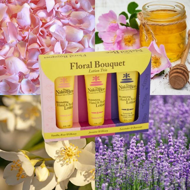 The Naked Bee Hand & Body Lotion Floral Bouquet Trio