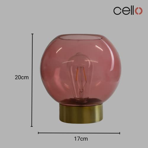 Cello Lighting - Globe Medium Light Red