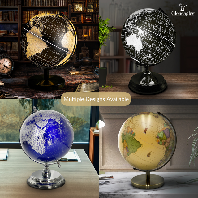 Gleneagles Travel Globe -   Silver & Blue
