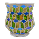Cello Flared Tealight Holder - Emerald Tiffany