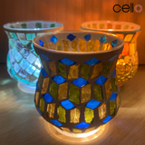 Cello Flared Tealight Holder - Emerald Tiffany