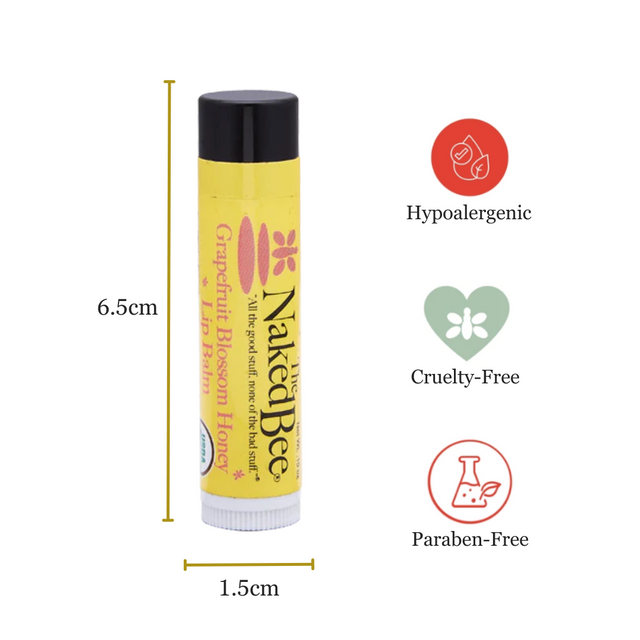 The Naked Bee Grapefruit Blossom Honey Lip Balm