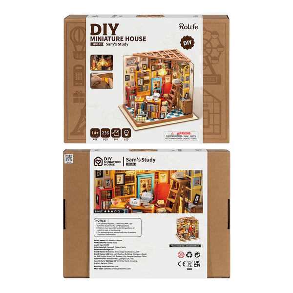 ROBOTIME Sam's Study DIY Model Kit