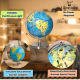 Gleneagles 20cm Kids Globe – Animal & Landmark Educational Earth