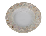 Cello Candle Charger - Oyster Shell