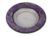 Cello Candle Charger - Purple Pebbles