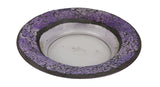 Cello Candle Charger - Purple Pebbles