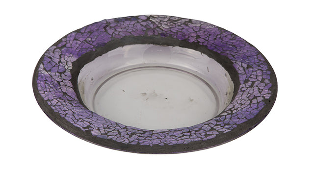 Cello Candle Charger - Purple Pebbles