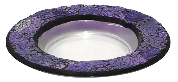 Cello Candle Charger - Purple Pebbles