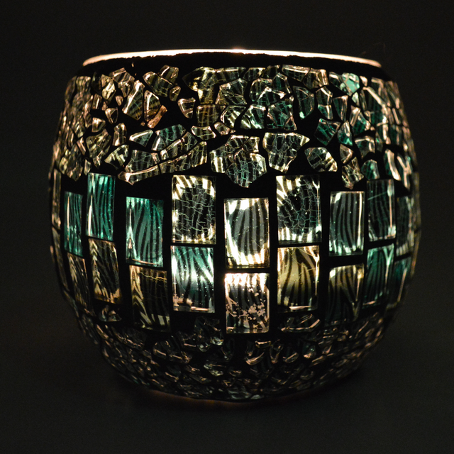 Cello Tealight Holder - Peacock