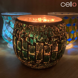 Cello Tealight Holder - Peacock