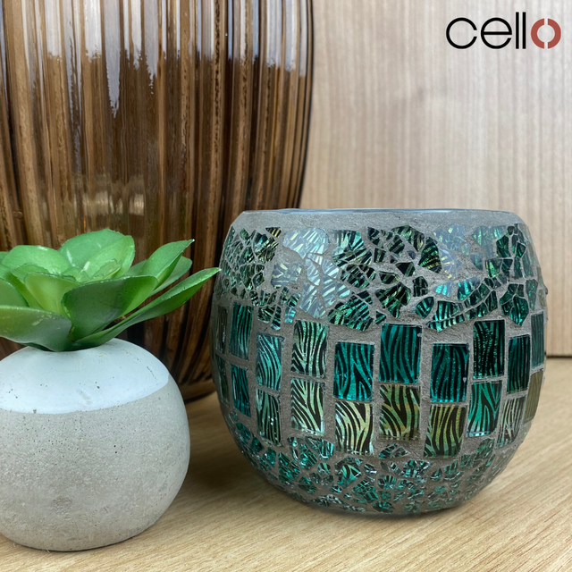 Cello Tealight Holder - Peacock