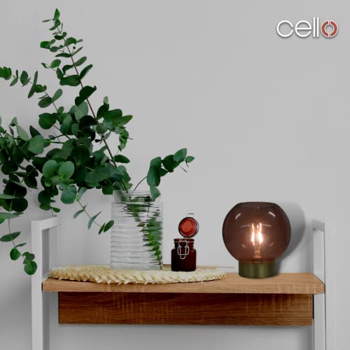 Cello Lighting - Globe Medium Light Red