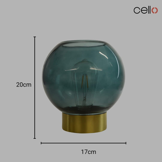 Cello Lighting - Globe Medium Lake Blue