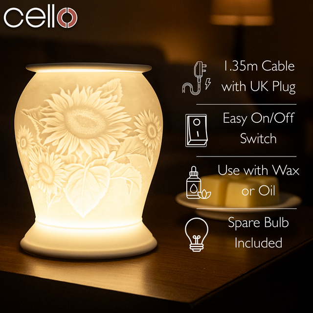 Cello Electric Wax Burner Porcelain Barrel - Summer Time