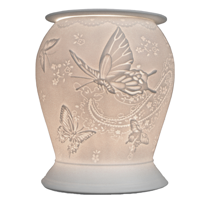 Cello Electric Wax Burner Porcelain Barrel - Silk Wings