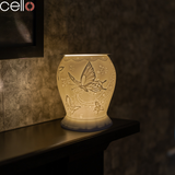 Cello Electric Wax Burner Porcelain Barrel - Silk Wings