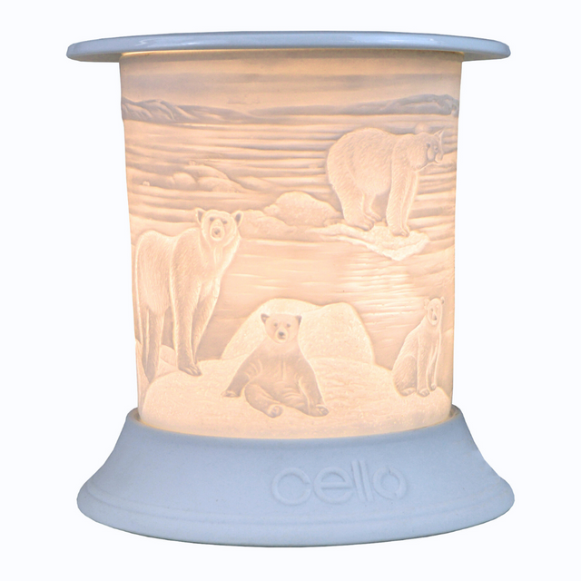 Cello Electric Wax Burner Porcelain Straight - Polar Bear