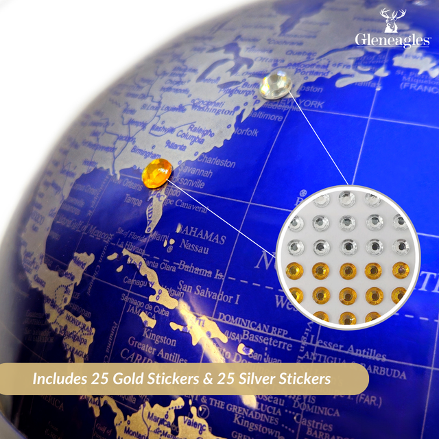 Gleneagles Travel Globe -   Silver & Blue