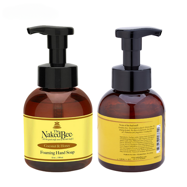 The Naked Bee Coconut & Honey Foaming Hand Soap 12oz