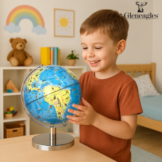 Gleneagles 20cm Kids Globe - Animal & Landmark Educational Earth